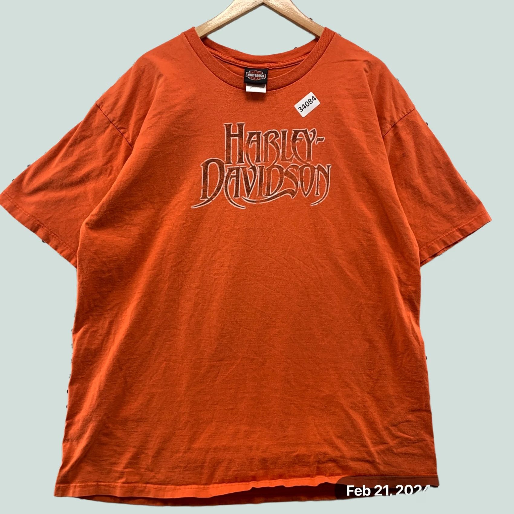 Harley Davidson Harley Davidson Motorcycle Shirt Mens 2XL Orange Orland FLorida Size US XXL / EU 58 / 5 - 1 Thumbnail