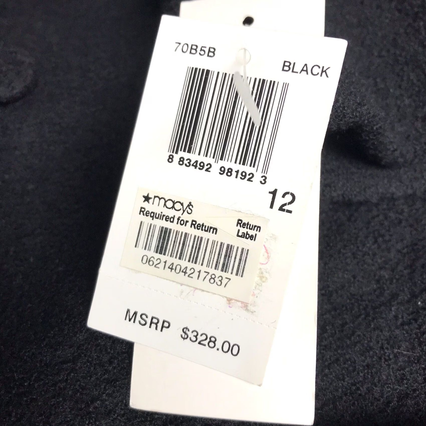 French Connection French Connection Women Black Wool Double-Breasted Button-Up Peacoat Overcoat 12 Size XL / US 12-14 / IT 48-50 - 5 Thumbnail