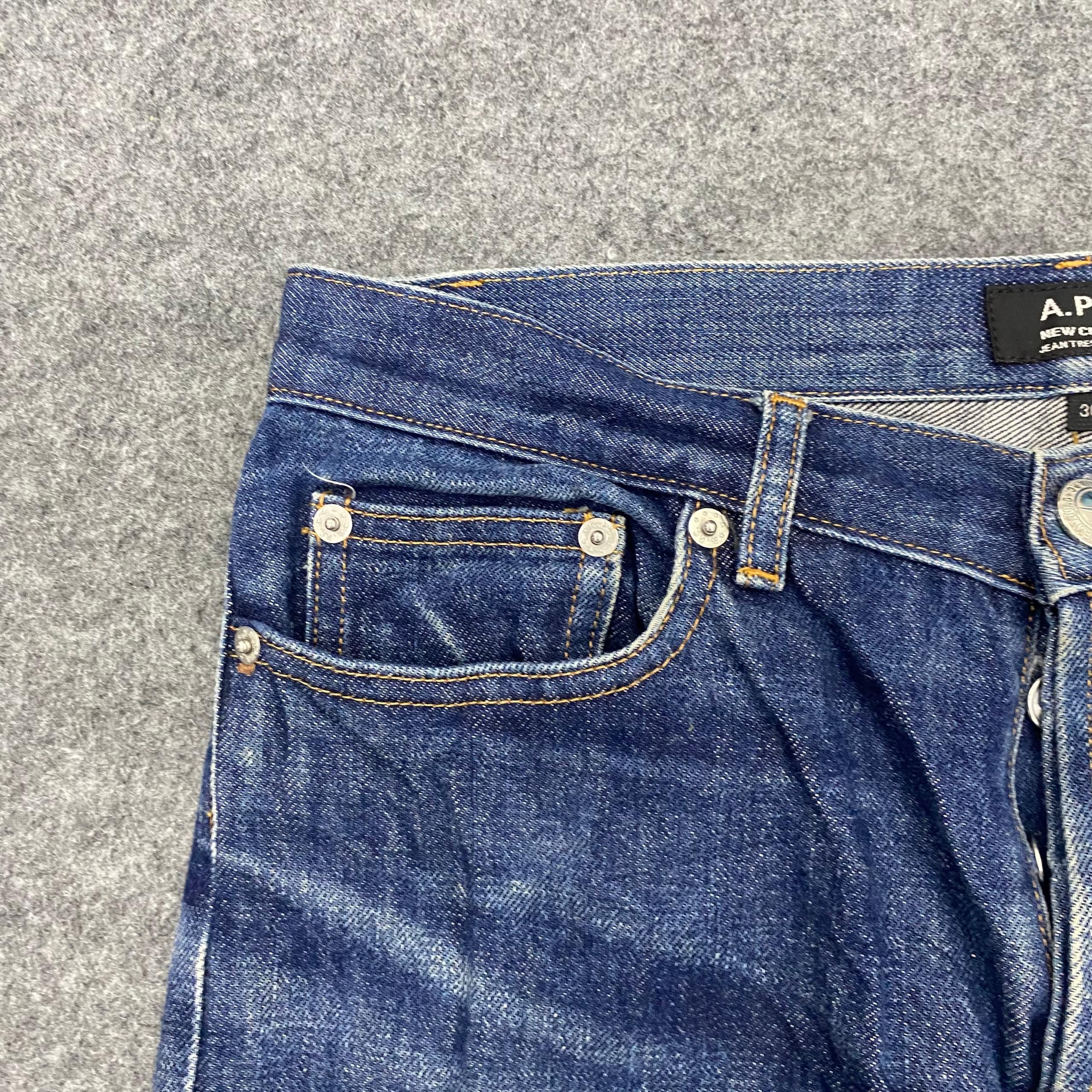 A.P.C. 💥Best Offer💥Vintage Apc Distressed Denim Size US 31 - 10 Thumbnail