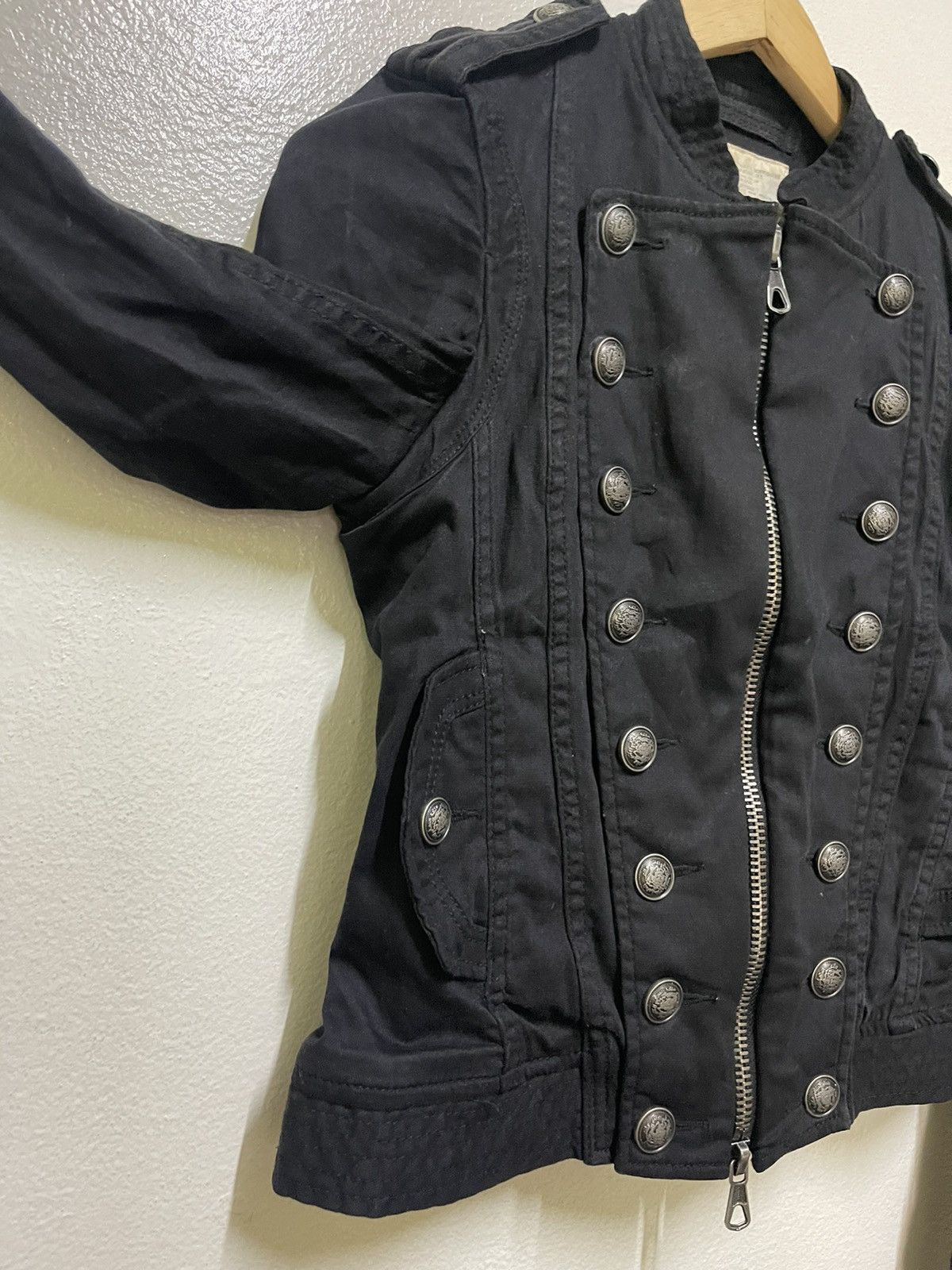Japanese Brand GOA Band Jacket Military Style Punk Size XS / US 0-2 / IT 36-38 - 4 Thumbnail