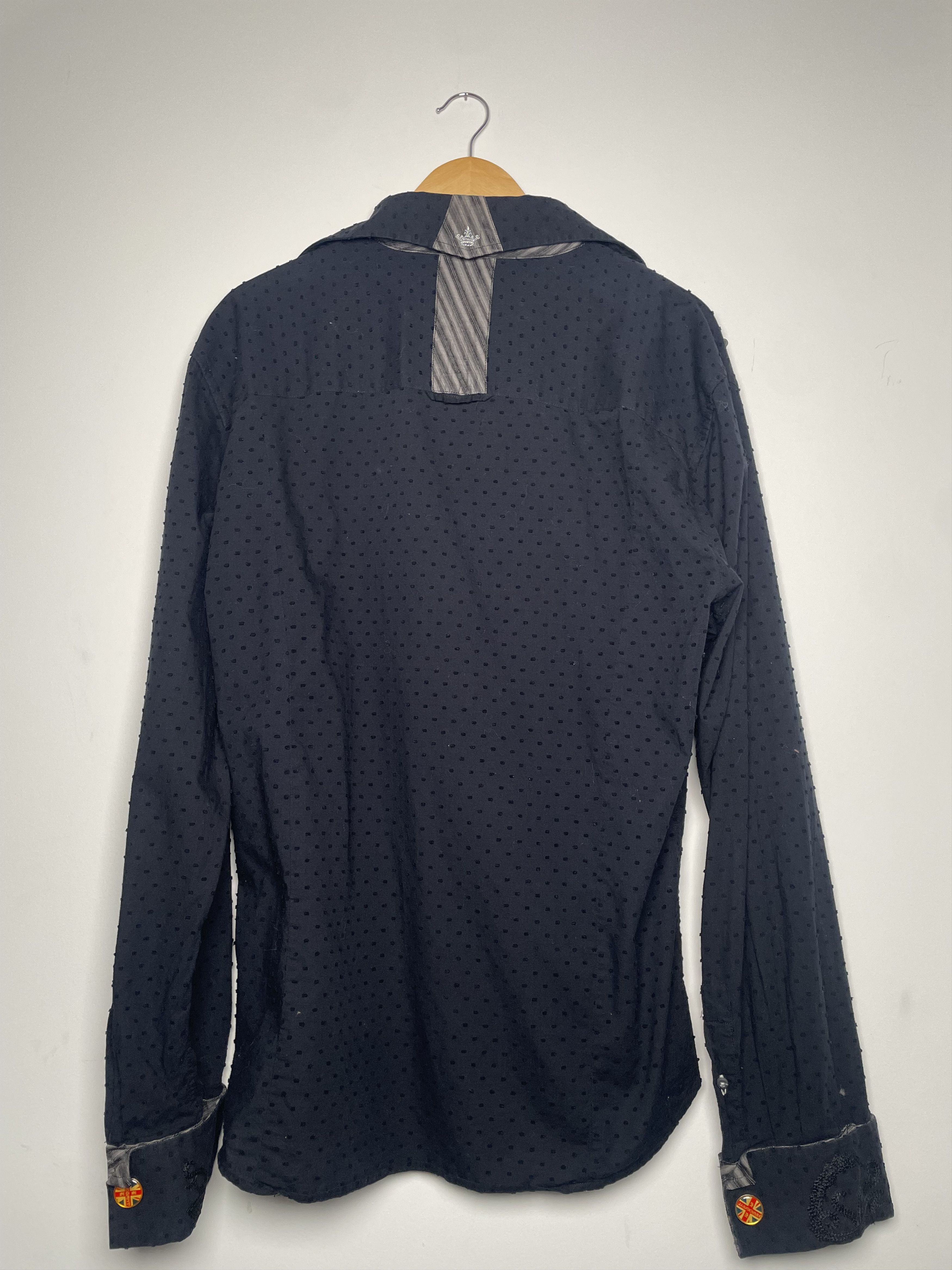 English Laundry 🇬🇧 English Laundry Black Clip Dot Embroidered Shirt XL Size US XL / EU 56 / 4 - 2 Thumbnail
