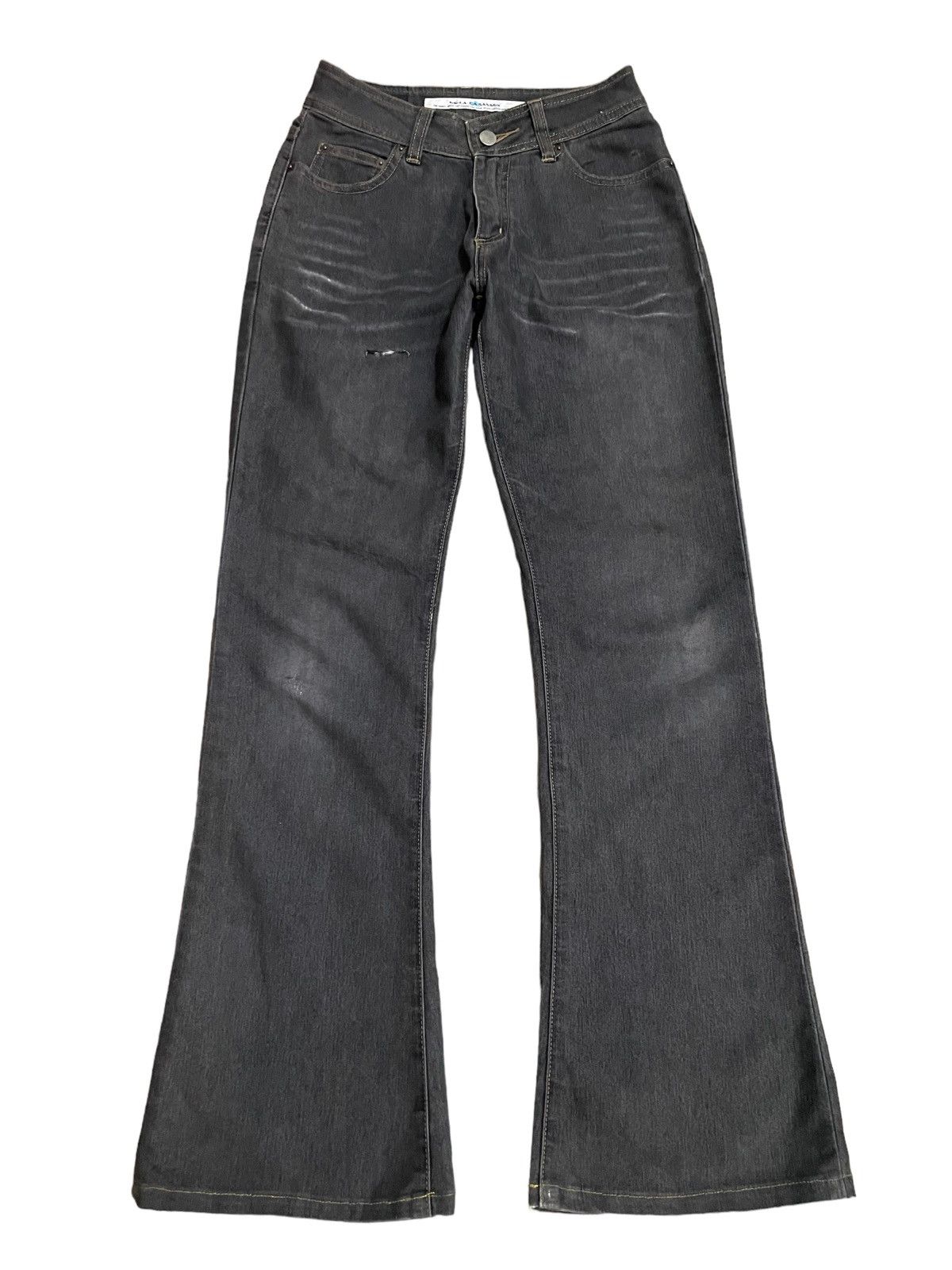 Japanese Brand Vintage Japanese Brand Ripped Style Fade Wash Bootcut Jeans Size 25" / US 0 / IT 36 - 6 Thumbnail