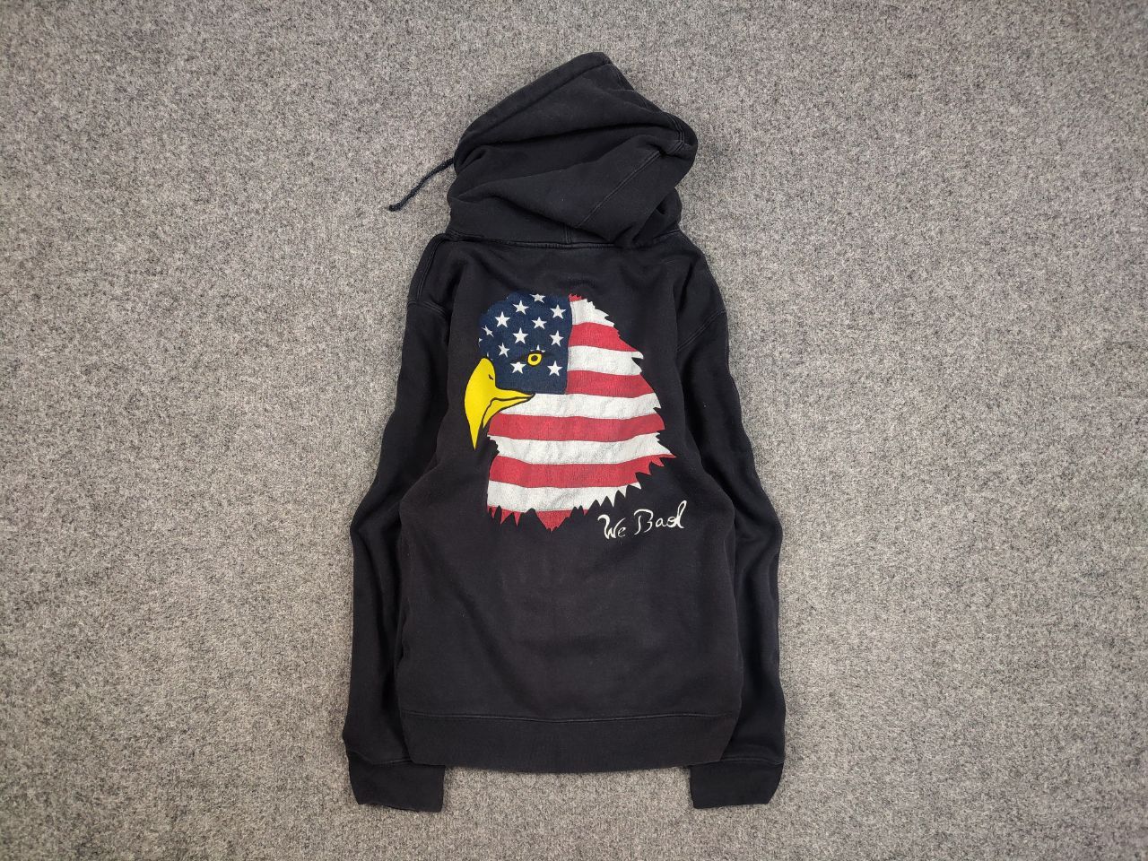 RIPNDIP Ripndip Horde and state USA flag logo Faded Black Hoodie Size US S / EU 44-46 / 1 - 1 Thumbnail