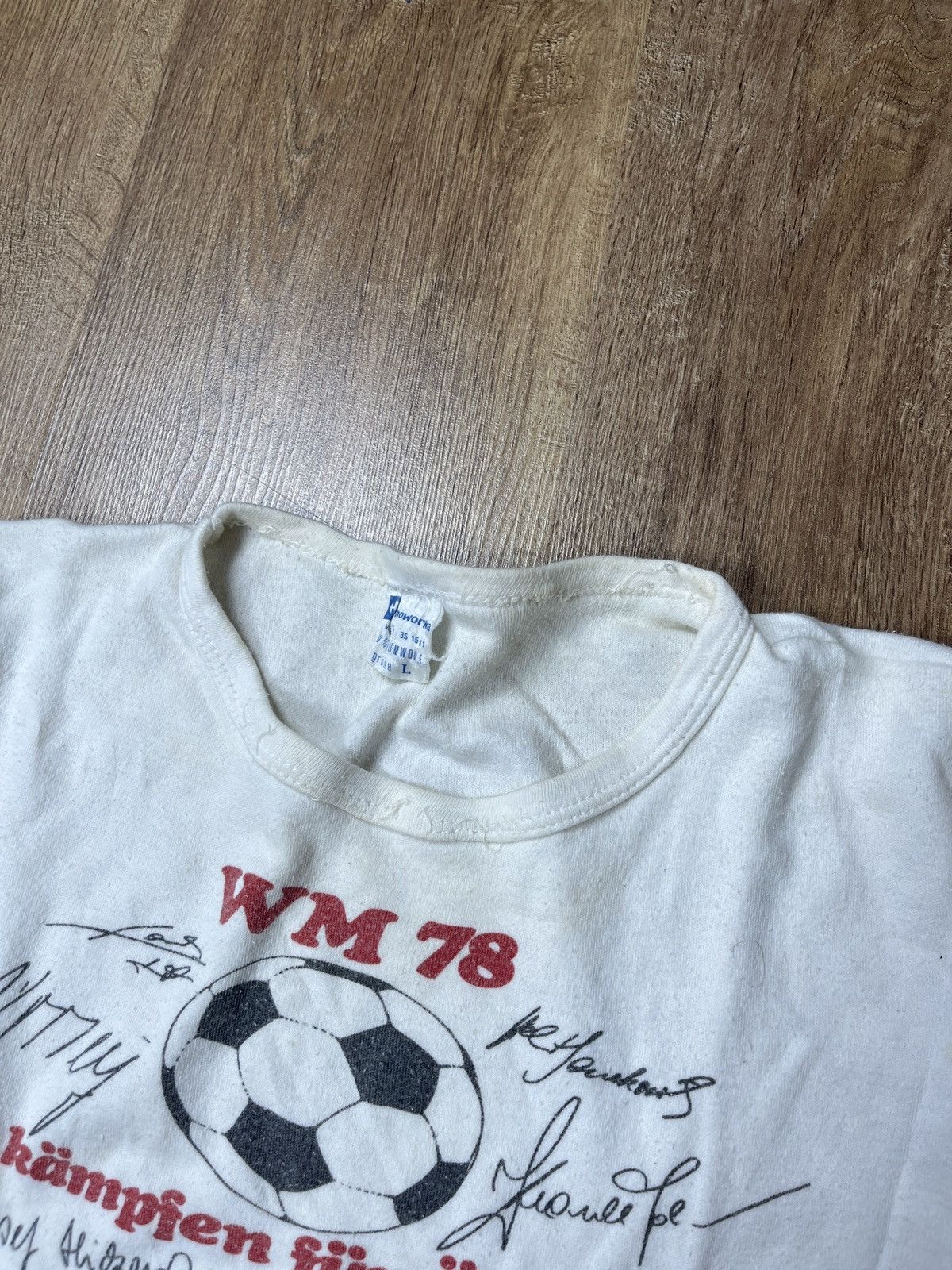 Vintage ➕ 1978 World Cup Austria true vintage t-shirt collectible t Size US L / EU 52-54 / 3 - 2 Thumbnail