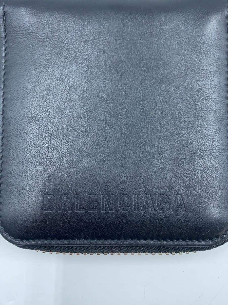 Balenciaga Balenciaga Leather Bi-Fold Wallet Black Size ONE SIZE - 3 Thumbnail