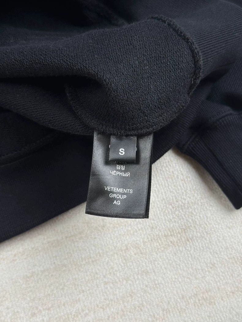 Vetements Vetements Black Vital Existence Goth Print Hoodie 2506-Next Size US S / EU 44-46 / 1 - 5 Thumbnail