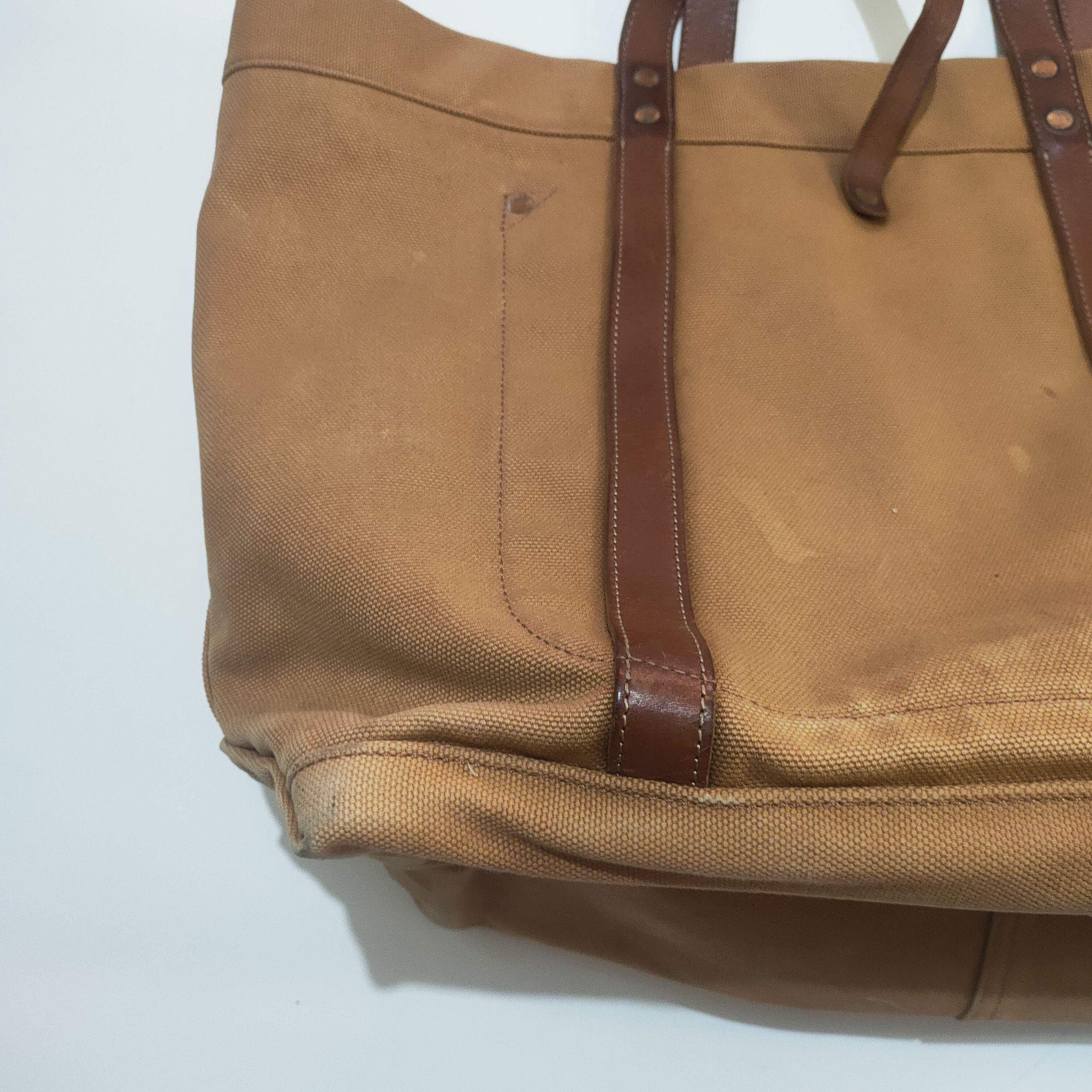 RRL Ralph Lauren × Vintage Ralph Lauren Cotton Canvas Tote Bag Size ONE SIZE - 8 Thumbnail