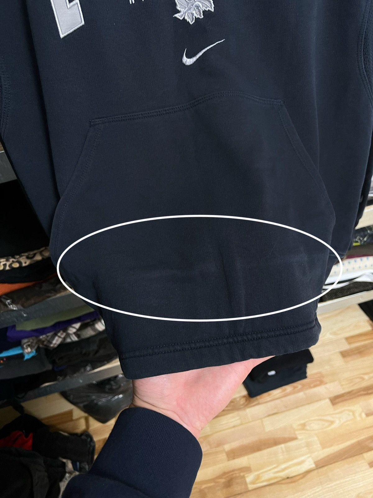 Nike × Vintage Vintage Nike England Rugby Hoodie Retro Y2K Very Rare 90s Size US L / EU 52-54 / 3 - 7 Thumbnail