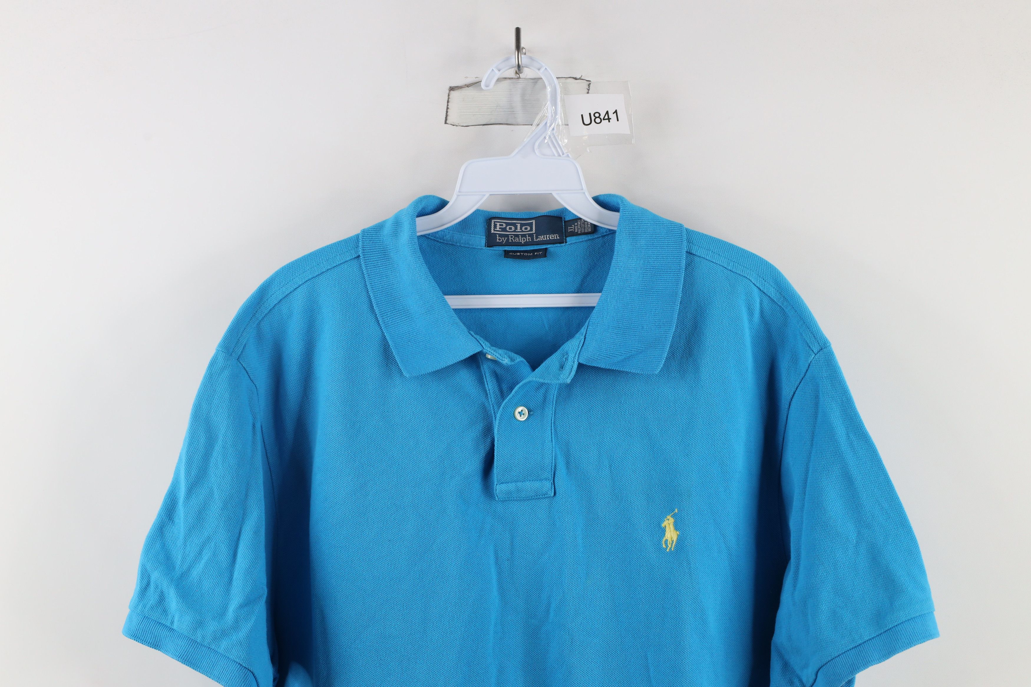Ralph Lauren × Vintage Vintage 90s Ralph Lauren Pique Cotton Collared Polo Shirt Size US XL / EU 56 / 4 - 2 Thumbnail