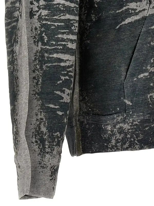 Diesel o1mle0426 D-Um Rib-S Track Hoodie in Gray Size US S / EU 44-46 / 1 - 4 Thumbnail