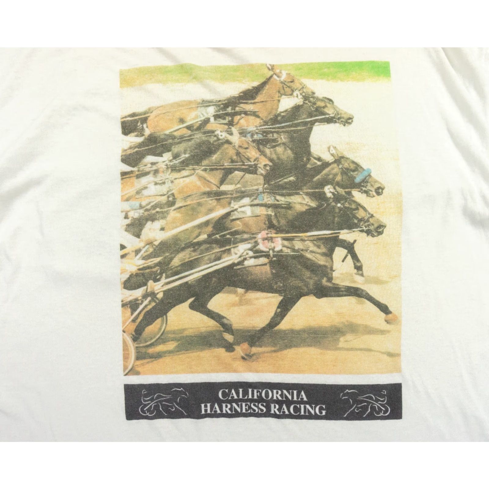Vintage VINTAGE California Harness Racing Shirt Mens XL White 90s California Harness Racing Pocket Shirt Mens XL White 90s Size US XL / EU 56 / 4 - 2 Thumbnail