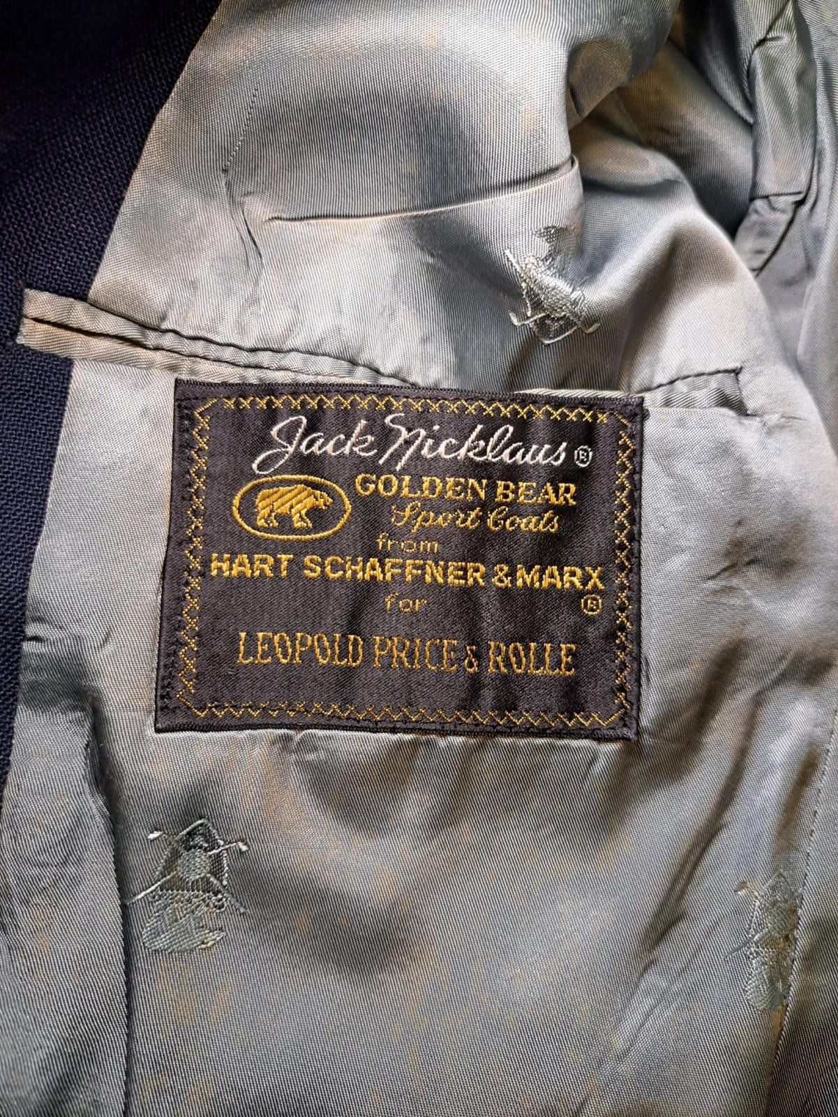 Hart Schaffner Marx VINTAGE Hart Schaffner Marx Jack Nicklaus Blazer 42R Navy Size 42R - 2 Thumbnail