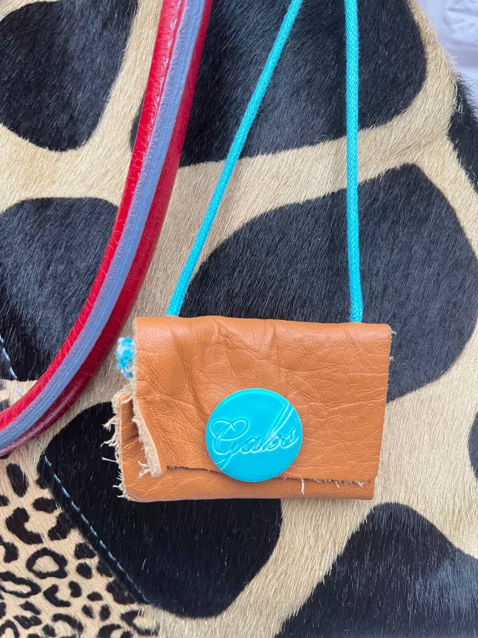 Other gabs leather bag with animal print and red leather details. Size ONE SIZE - 11 Thumbnail