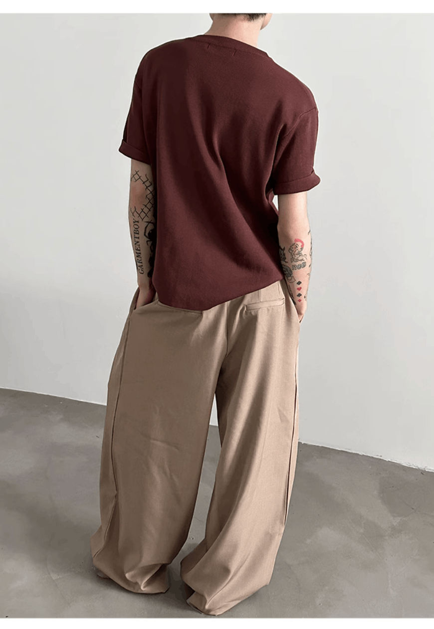 Other Men’s drawstring neckline knitted T-shirt Size US M / EU 48-50 / 2 - 9 Thumbnail