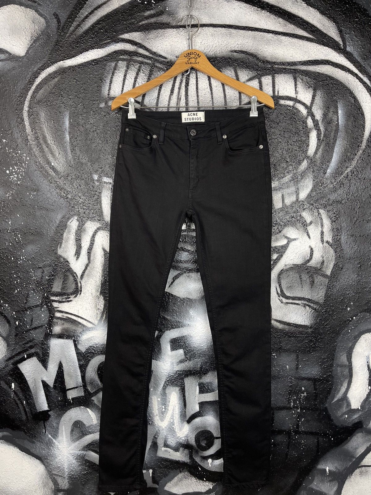 Acne Studios Acne Studios Flex S Black Slim Fit Women’s Jeans Size W30 Size 30" / US 8 / IT 44 - 3 Thumbnail
