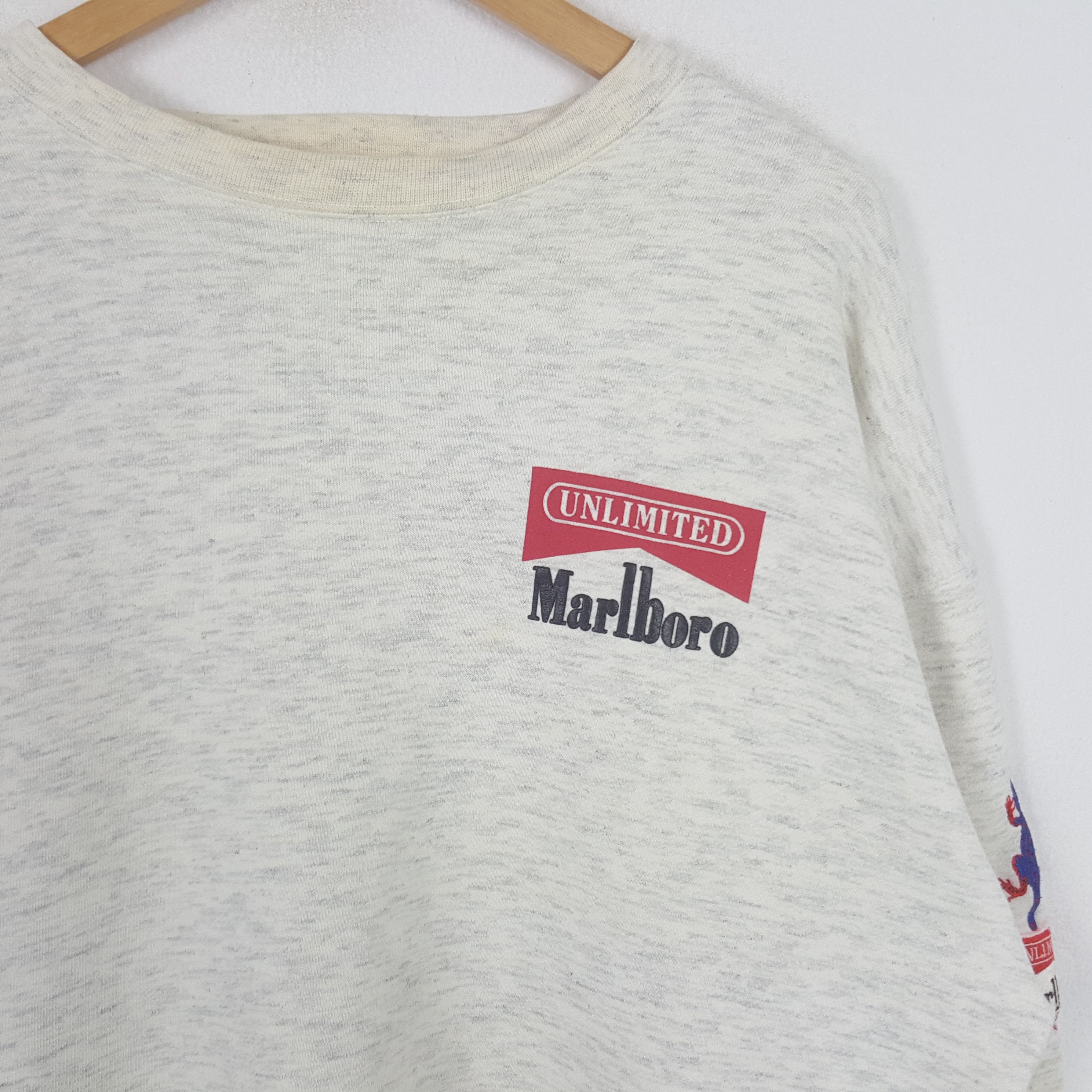 Marlboro Vintage Marlboro Unlimited American Sport Sweatshirt C293N16 Size US L / EU 52-54 / 3 - 2 Thumbnail