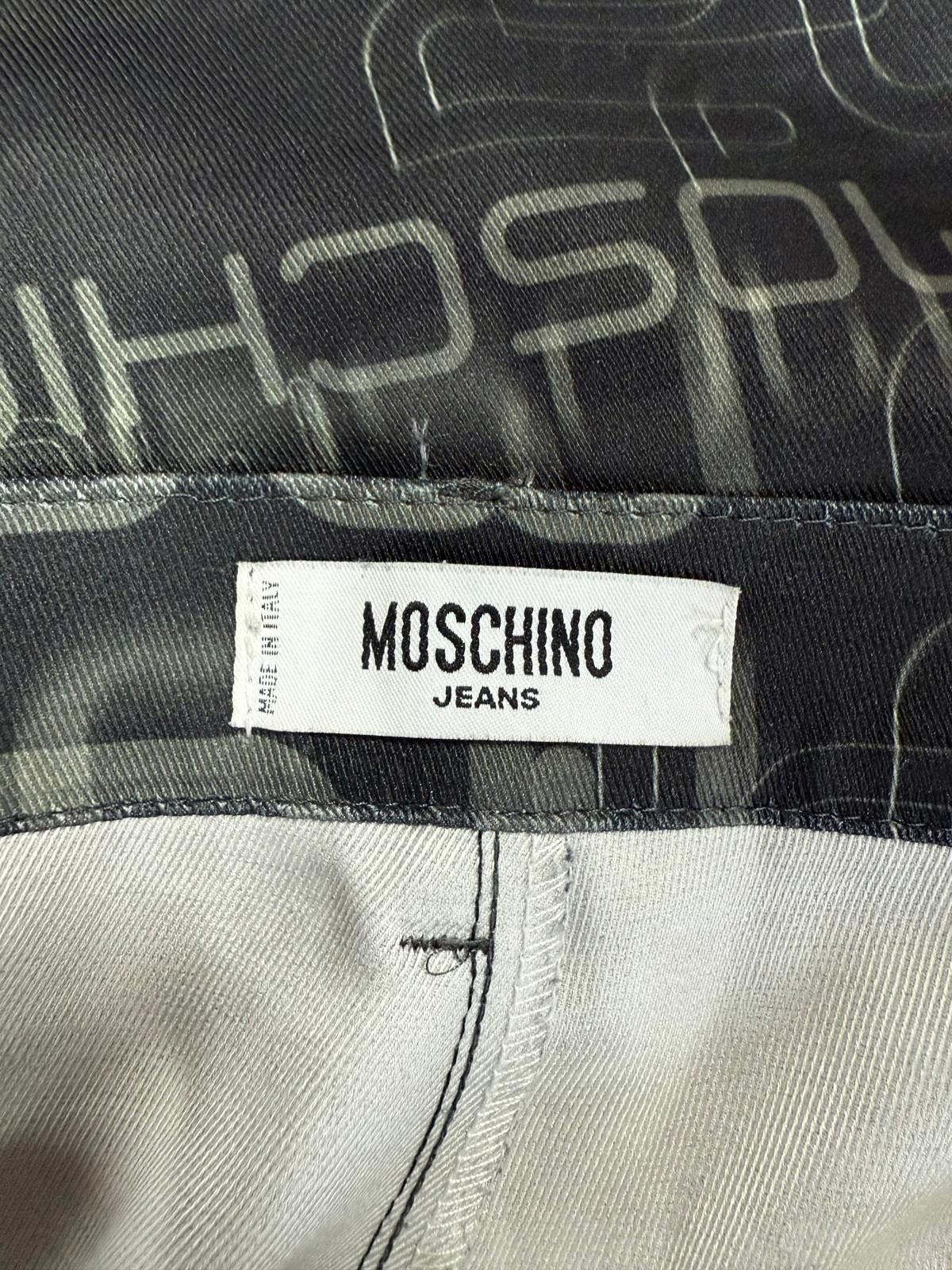 Moschino 00's Moschino Jeans Text Script Straight-Leg-Pant Size 30" / US 8 / IT 44 - 7 Thumbnail