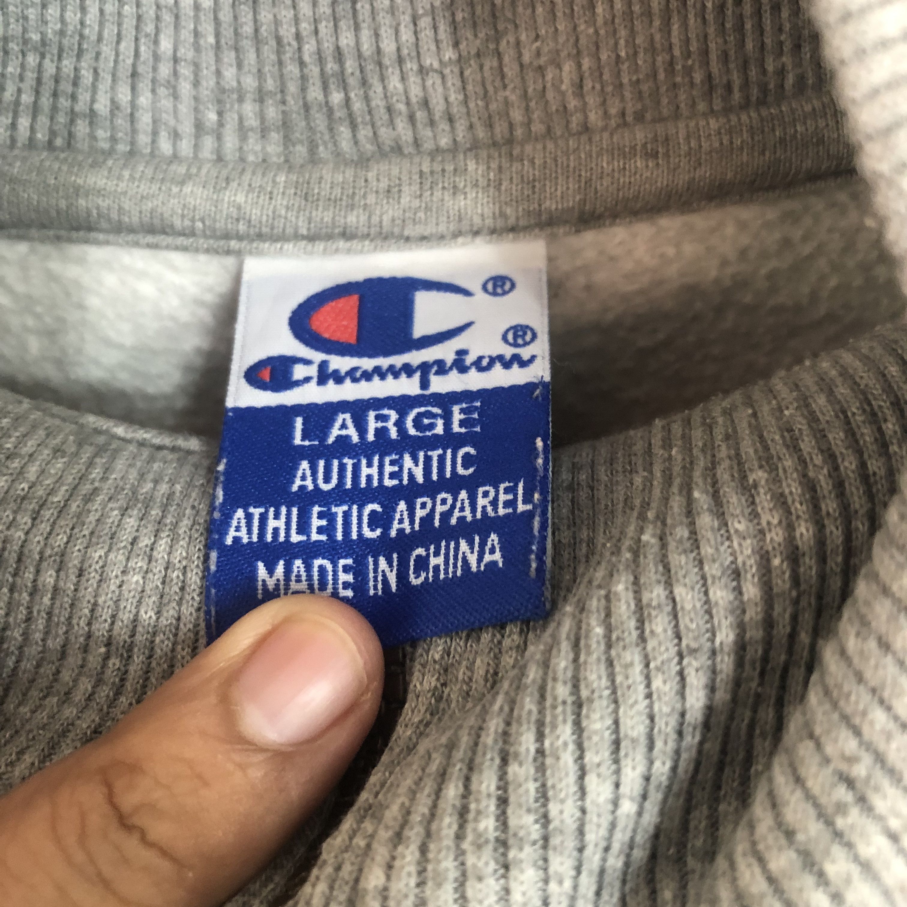 Champion Vintage Half Zip Jumper Sweatshirt Grey Sweatshirt Medium Size US M / EU 48-50 / 2 - 4 Thumbnail