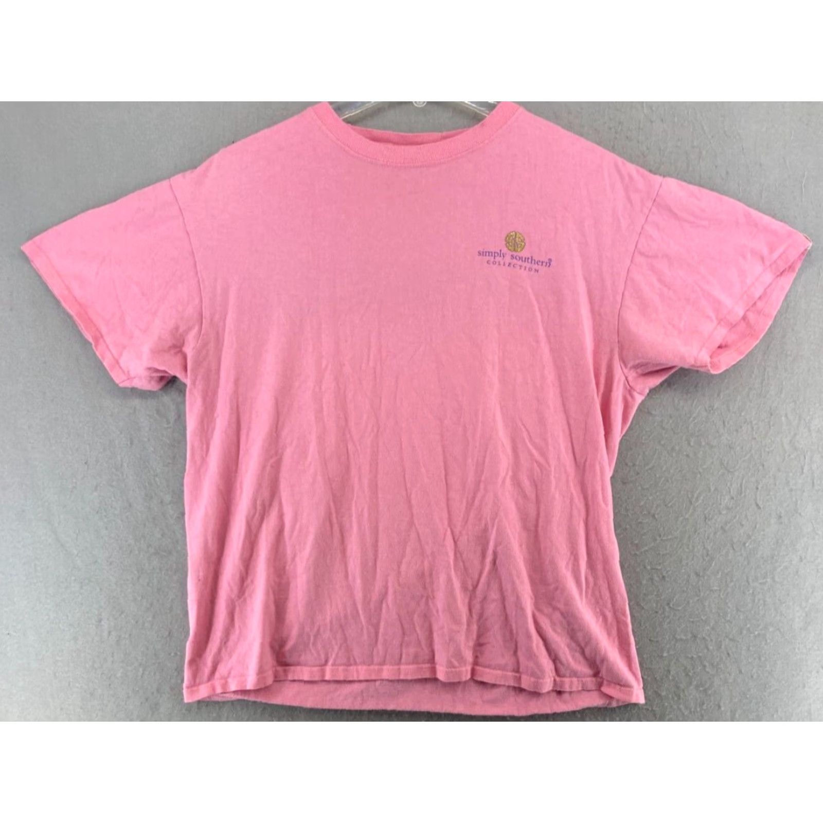 Pinko Simply Southern Women's T-Shirt Large Pink Graphic Print "Don't Be Afraid to Sparkle" Casual Crew Neck Regular Fit Size L / US 10 / IT 46 - 2 Thumbnail