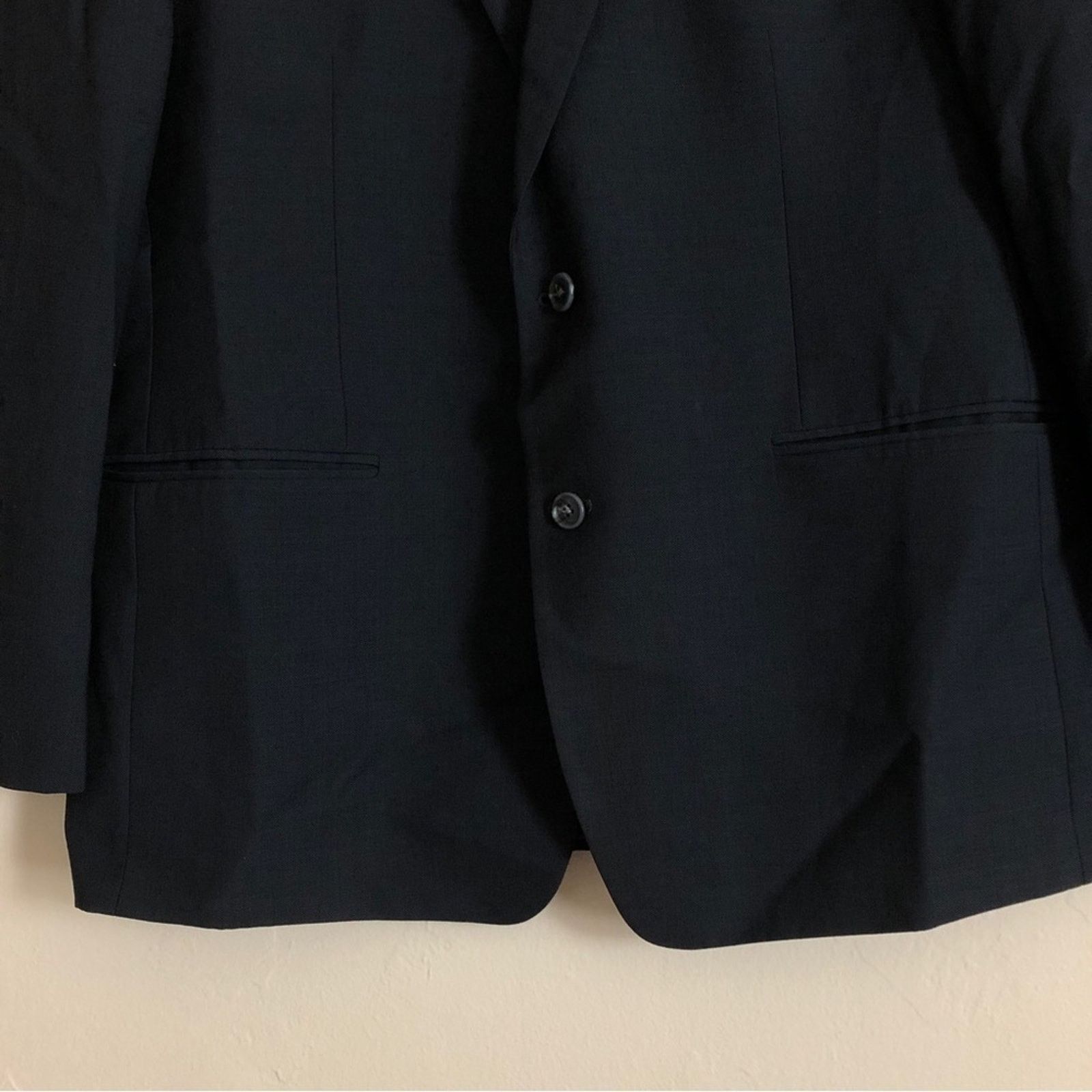 Alfani Alfani Classic Fit Dark Navy Blue Two Button Suit Jacket Size 44R - 8 Thumbnail