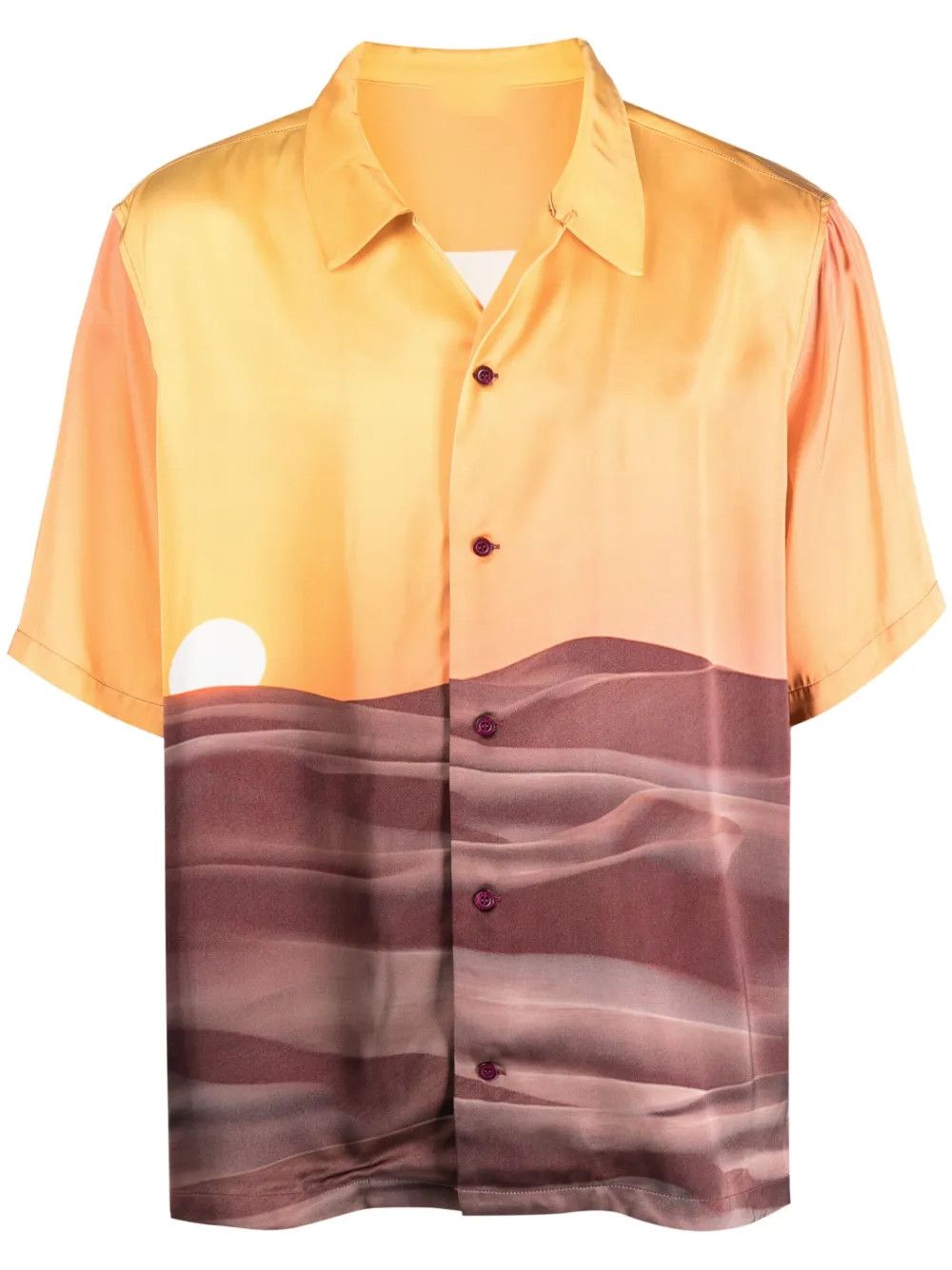 Other Landscape-Print Short-Sleeve Shirt | Orange Size US XL / EU 56 / 4 - 3 Thumbnail