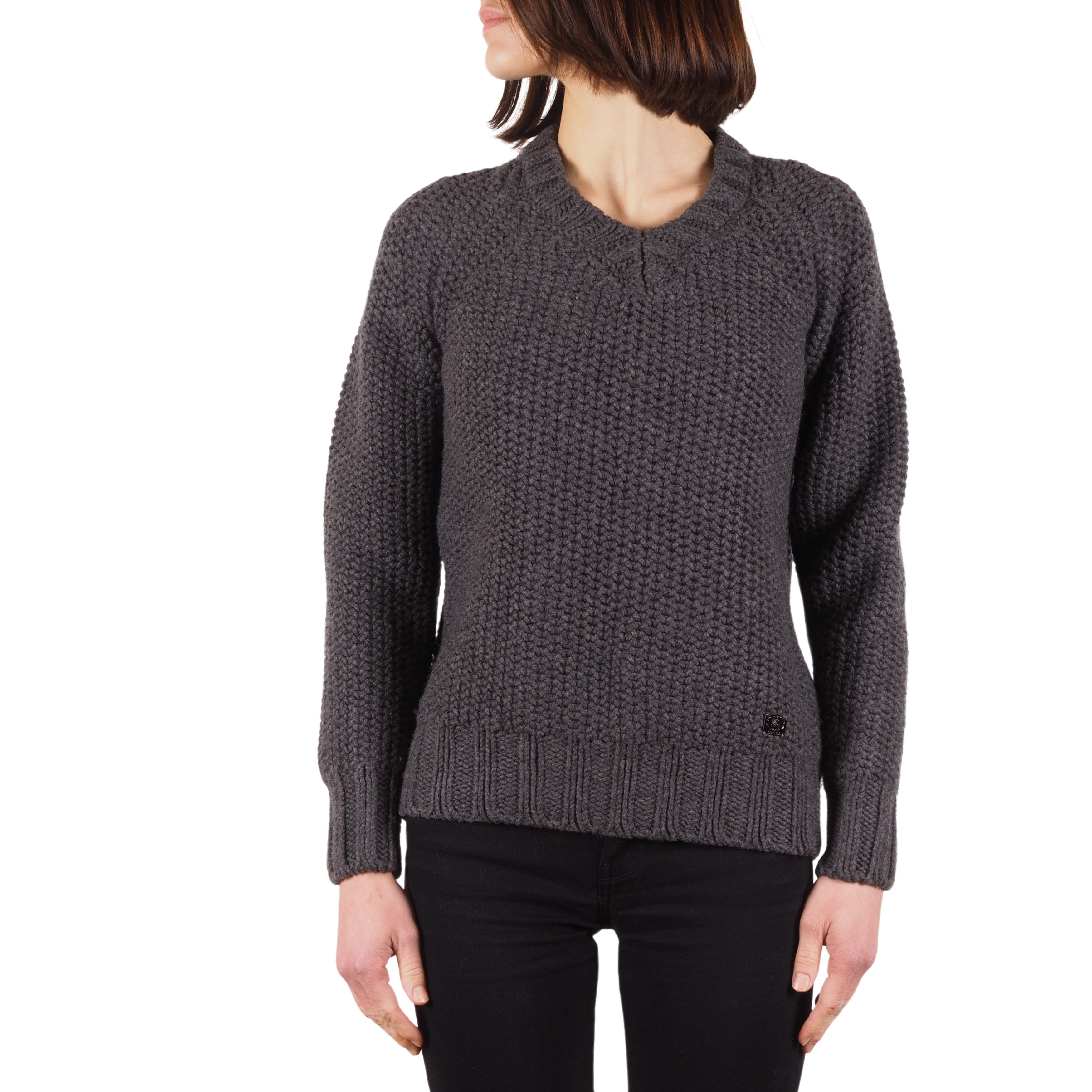 Burberry London Women's Gray Wool Sweater Jumper