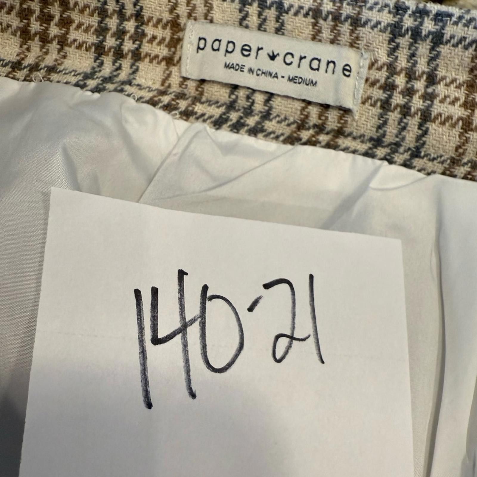 Other Pepper Crane houndstooth plaid mini skirt SZ M Size 32" / US 10 / IT 46 - 10 Thumbnail