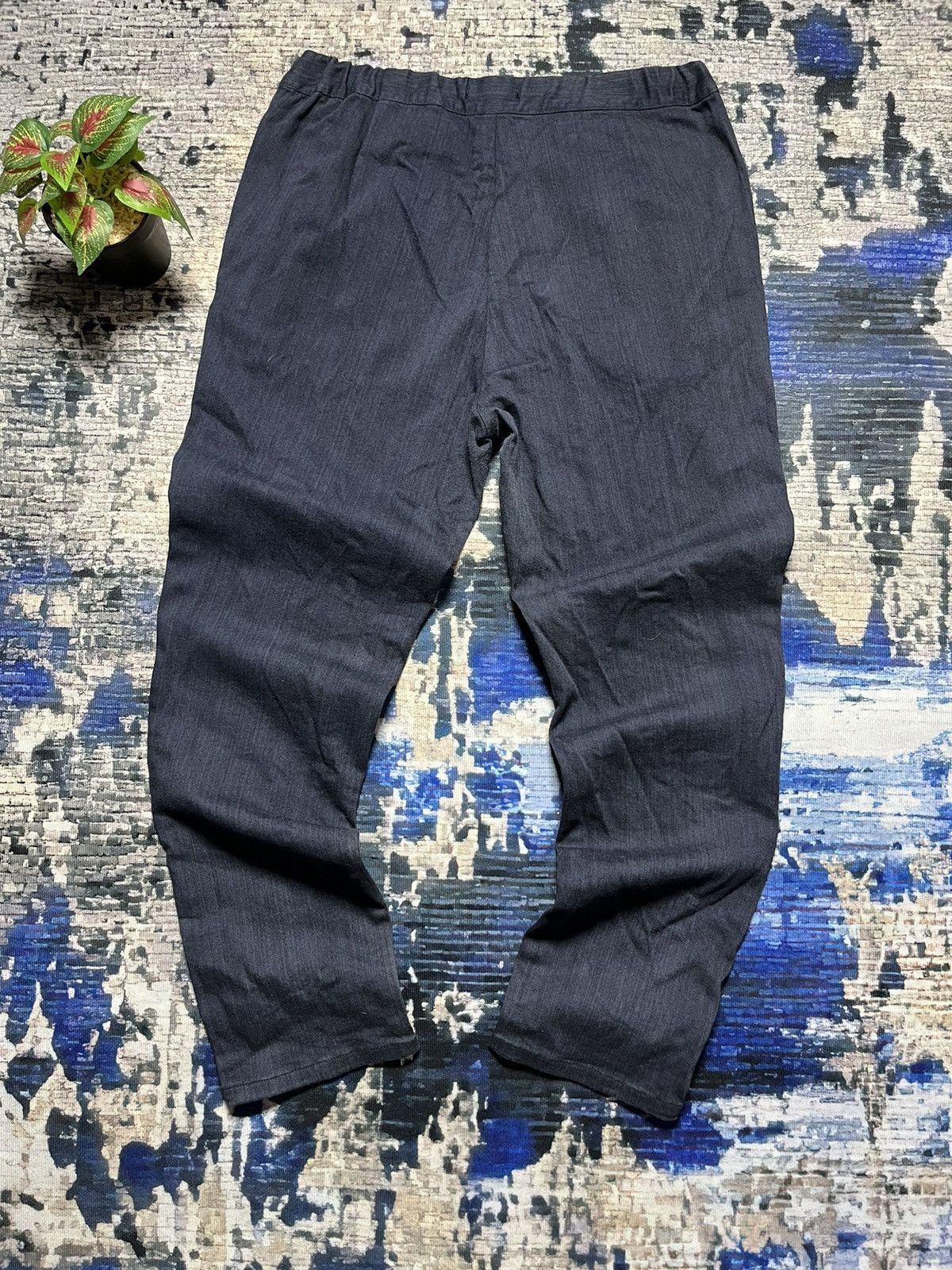 Designer × Issey Miyake × Japanese Brand ⚡️STEALS⚡️Plantation issey Miyake Stripe Side zip Khakis Pants Size US 33 - 2 Thumbnail