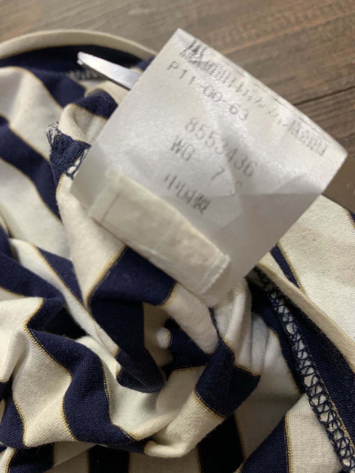 Celine 🐍 Vintage Celine Paris - Striped Embroidered Tshirt Size M / US 6-8 / IT 42-44 - 7 Thumbnail