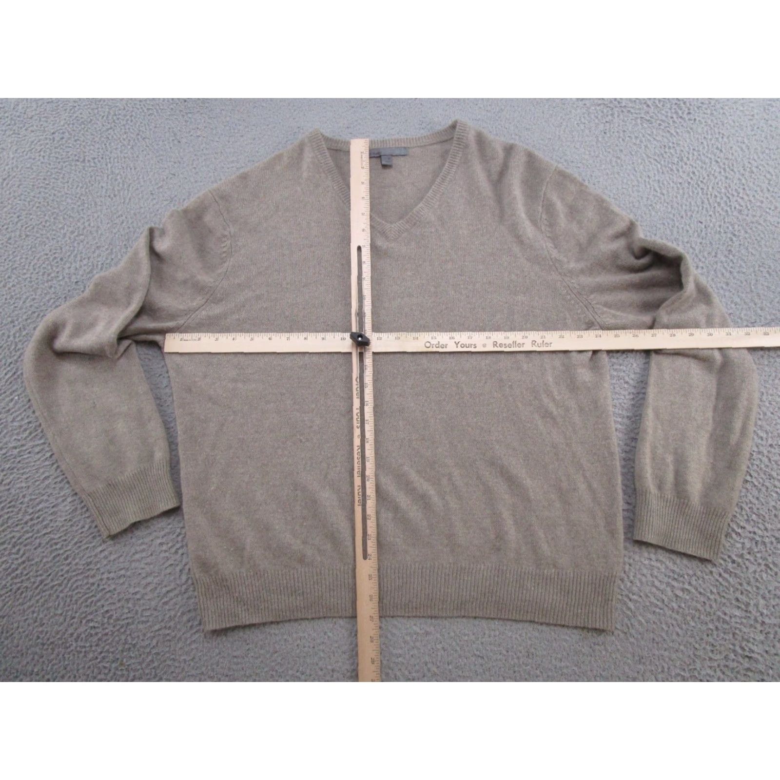 Gap GAP Mens V Neck Sweater Long Sleeve XL Brown 100% Cashmere Preppy Pullover Cardigan? Size US XL / EU 56 / 4 - 6 Thumbnail
