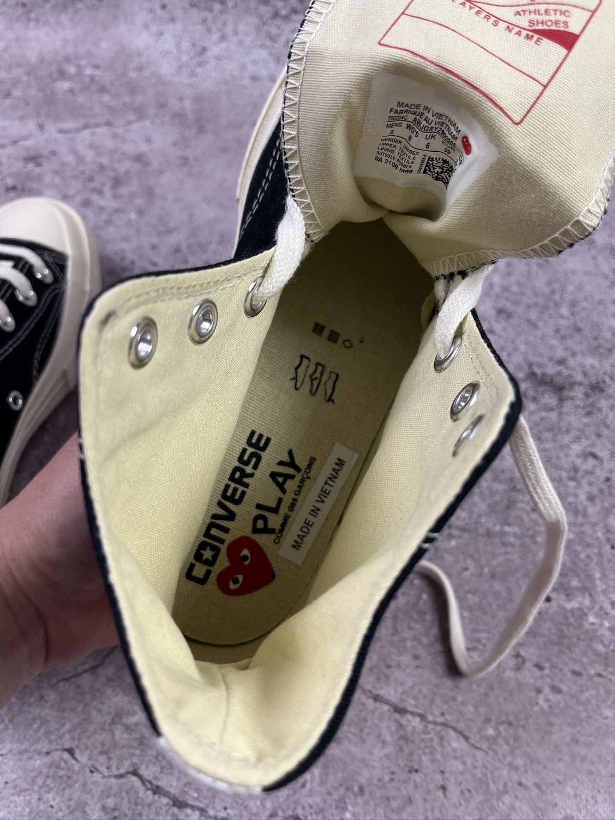 Comme des Garcons PLAY × Converse Comme des Garçons PLAY x Converse Chuck Taylor 70 Hi ❤️ CDG Size US 6 / EU 39 - 6 Thumbnail