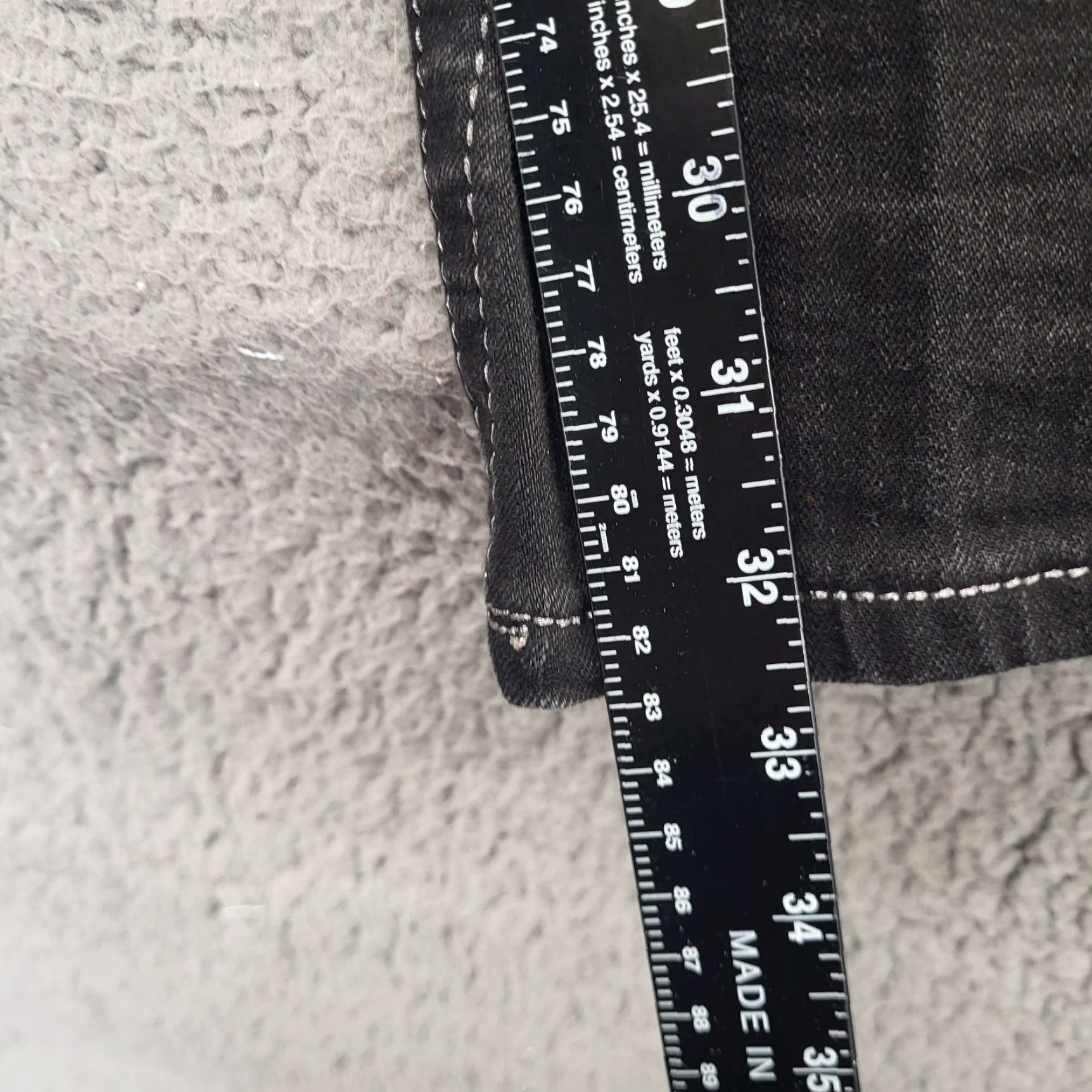 Miss Me Miss Me Jeans Skinny Black Denim 30 Women 33x32.5 JS540852 Distressed Stretch 5-Pocket Size 30" / US 8 / IT 44 - 7 Thumbnail