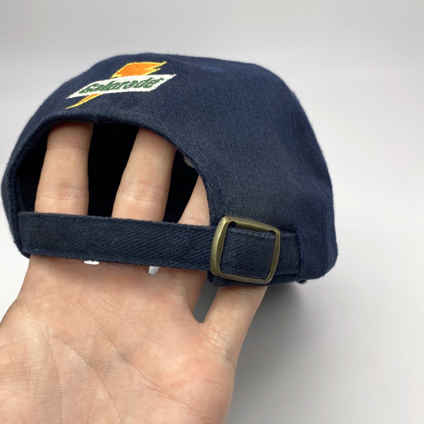 Logo Athletic VINTAGE 80s 90s Logo Athletic NFL Houston Texans Adjustable Hat Cap Navy Blue Twill Retro Sports Mens Size ONE SIZE - 4 Thumbnail