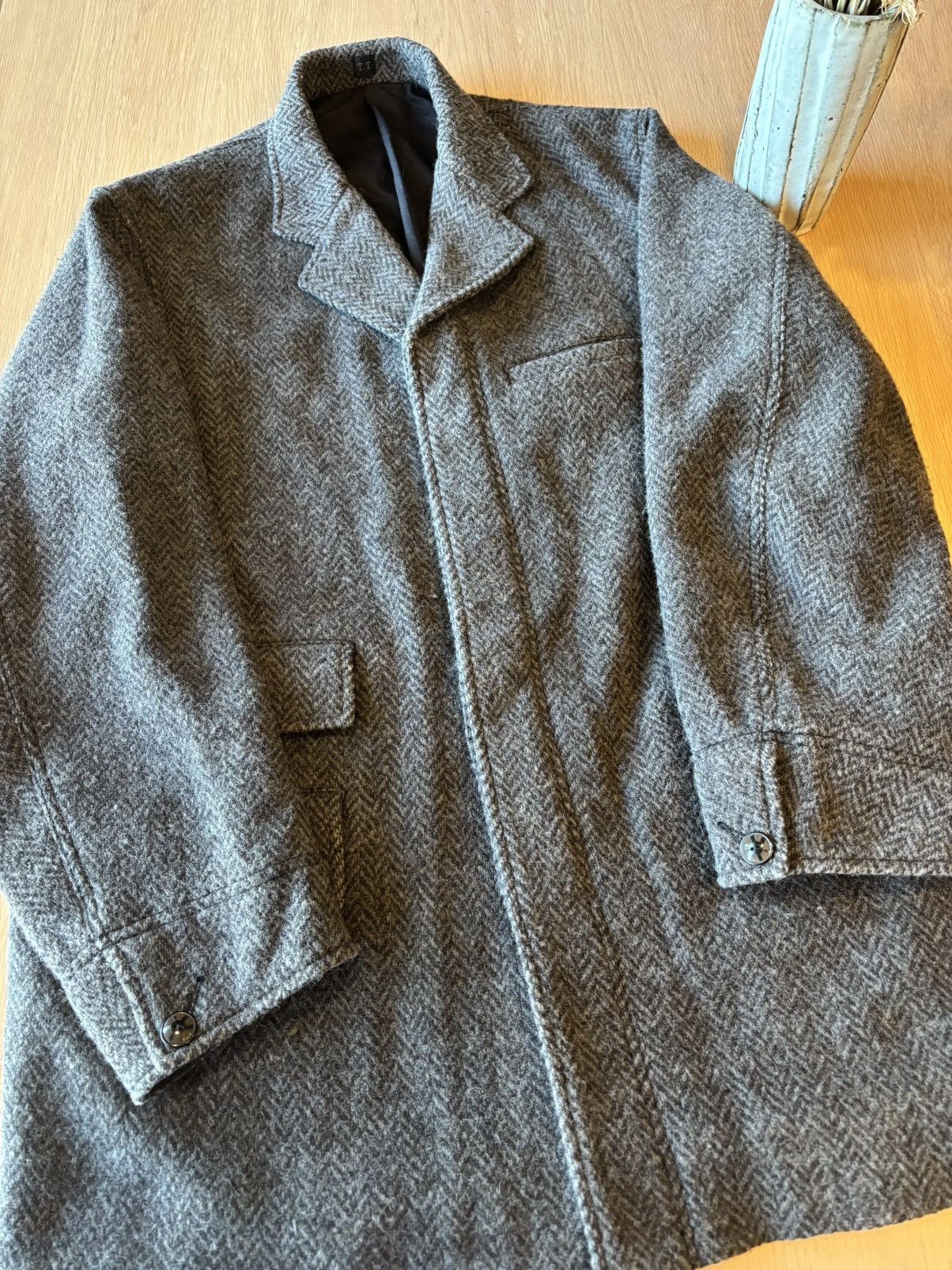 Taiga Takahashi T.T Lot.405 Atelier Coat Sumi Dyed Black Size 38 Size US M / EU 48-50 / 2 - 1 Thumbnail