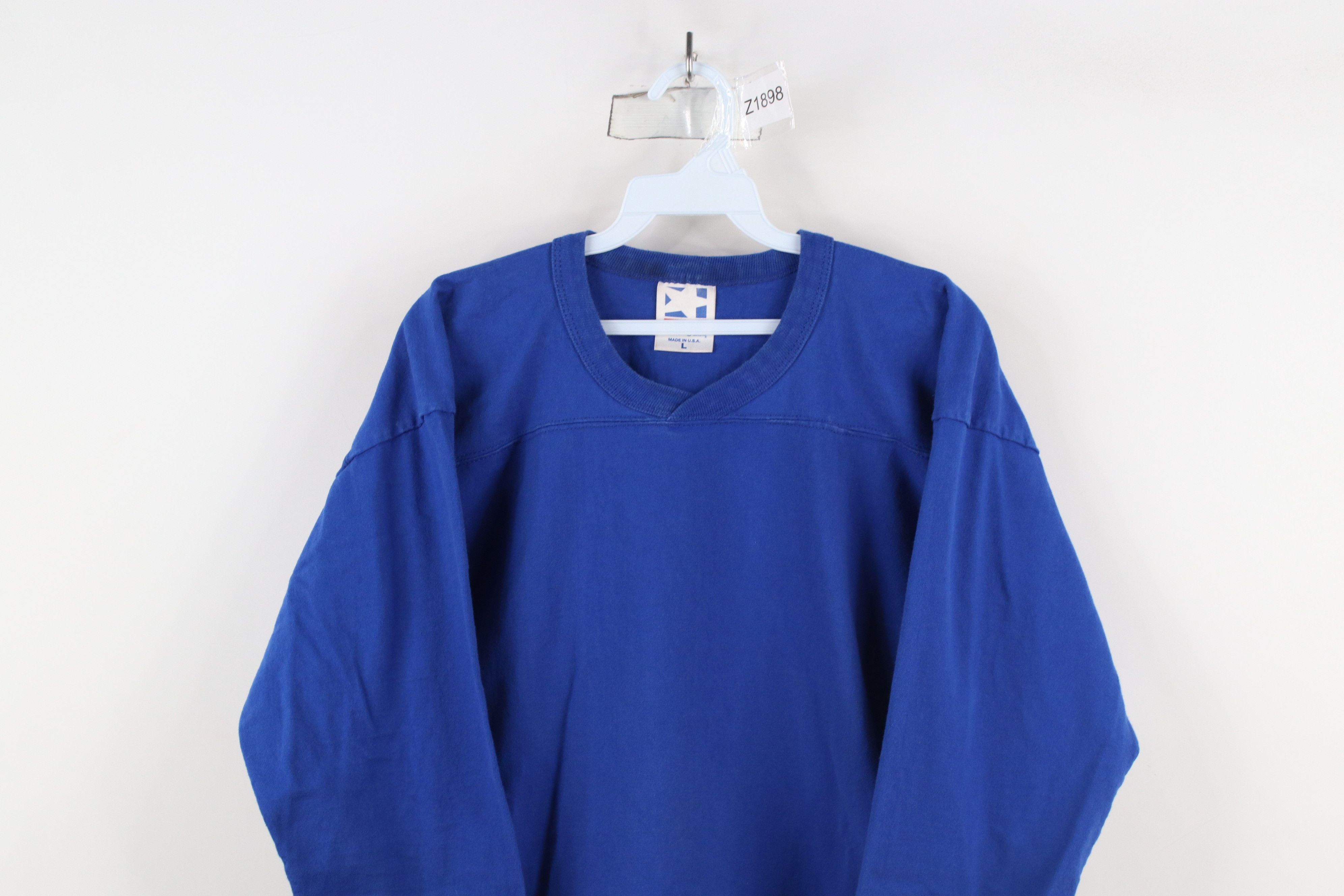 Vintage Vintage 90s Streetwear Long Sleeve Football Jersey T-Shirt Size US L / EU 52-54 / 3 - 2 Thumbnail