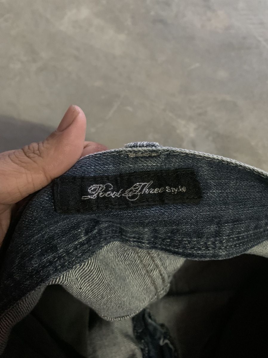 If Six Was Nine ROOT THREE STYLE honeycomb whiskered wash jeans punk goth Size US 33 - 6 Thumbnail