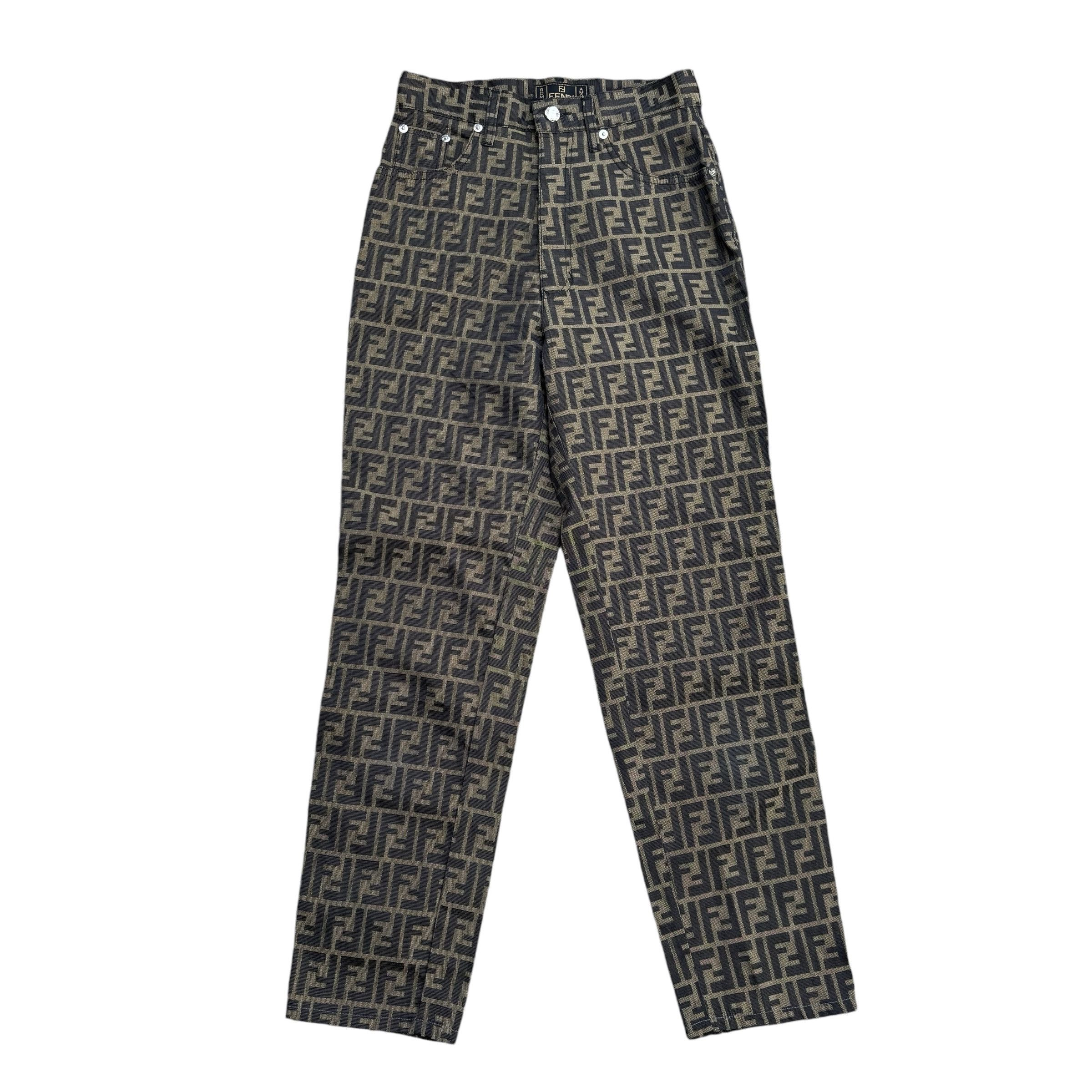 Fendi Vintage Fendi Zucca Jeans Size 28" / US 6 / IT 42 - 1 Thumbnail