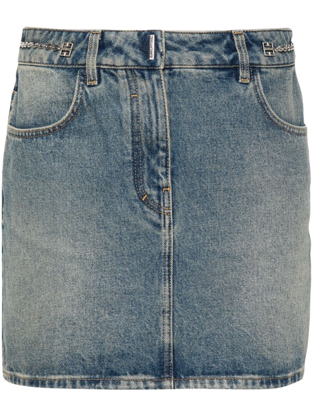 Givenchy DENIM MINI SKIRT Size 27" / US 4 / IT 40 - 1 Thumbnail