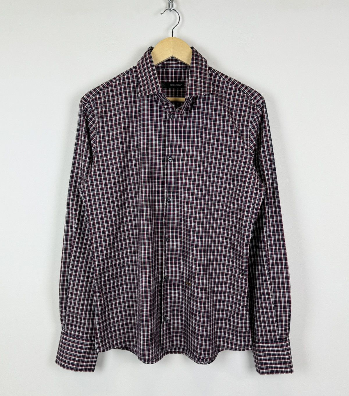 Dsquared2 Dsquared2 Buttons-Up Check Shirt Long Sleeve Made in Italy Size US L / EU 52-54 / 3 - 1 Thumbnail