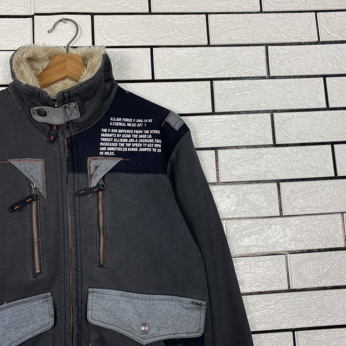 Avirex 🔥VINTAGE FLY ZIPPER BOMBER JACKET MILITARY AVIREX Size US M / EU 48-50 / 2 - 6 Thumbnail