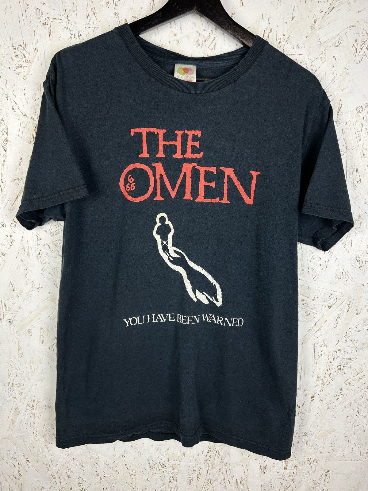 Vintage The Omen Cult Horror Movie T-Shirt Black M