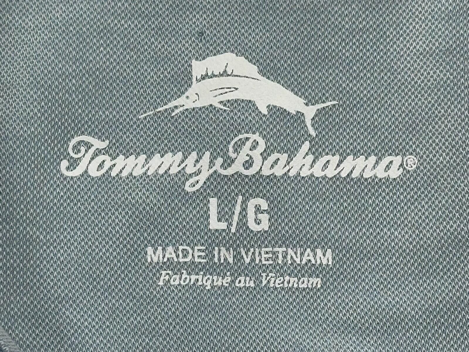 Tommy Bahama Tommy Bahama 1/4 Button Tencel/Poly Polo Shirt Blue Mens L Size US L / EU 52-54 / 3 - 5 Thumbnail