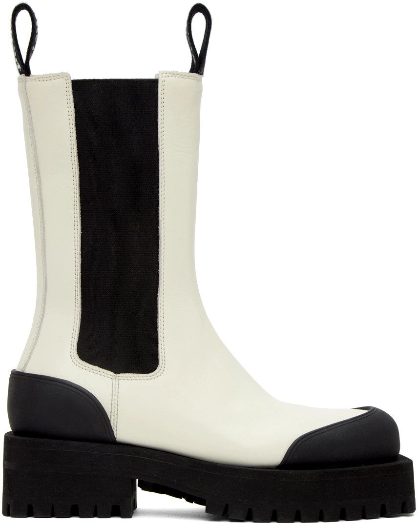 Palm Angels o1y1125 Ankle Boots in White/Black Size US 10 / IT 40 - 1 Thumbnail
