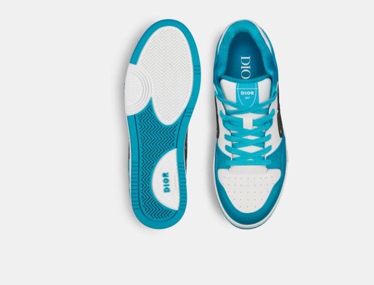 Dior o1w1db10325 3SN31 Low-Top Sneakers in White & Blue Size US 9 / EU 42 - 4 Thumbnail