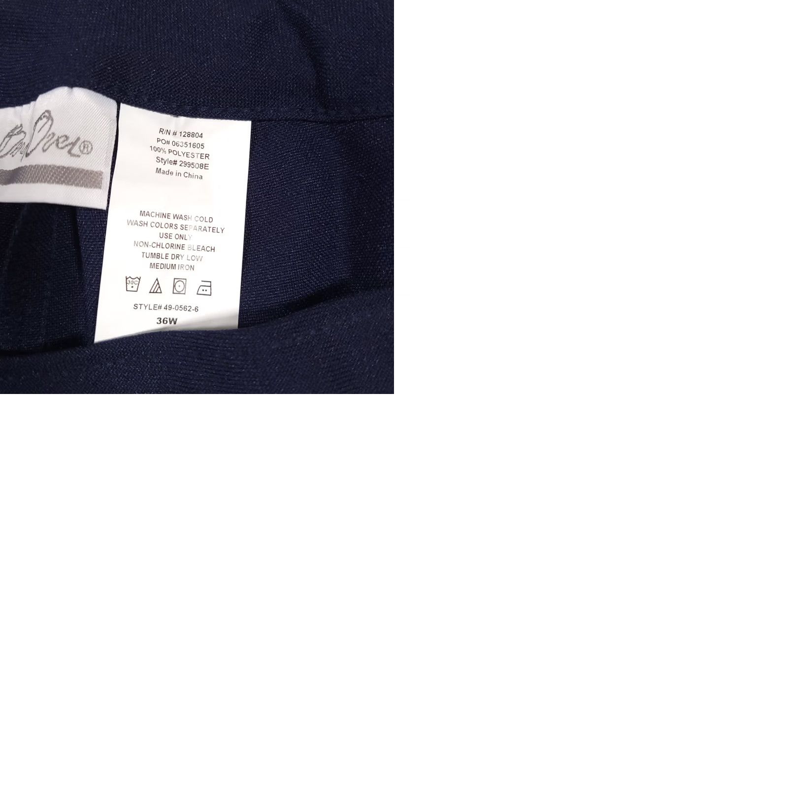 Levi's Bend Over Levi's Pull On Pants Women's 36W Blue Elastic Waist High Rise Pants Size 38" / US 16 / IT 52 - 9 Thumbnail