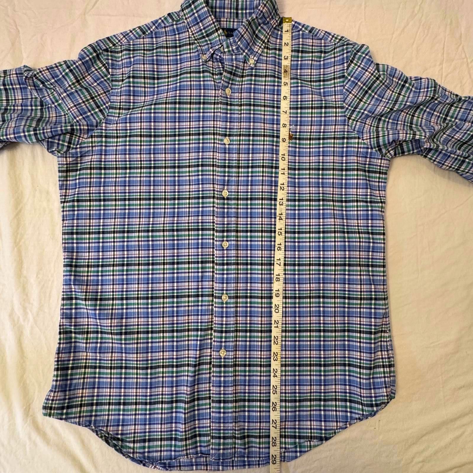 Polo Ralph Lauren Polo Ralph Lauren Shirt Men's Medium Plaid Oxford Size US M / EU 48-50 / 2 - 7 Thumbnail