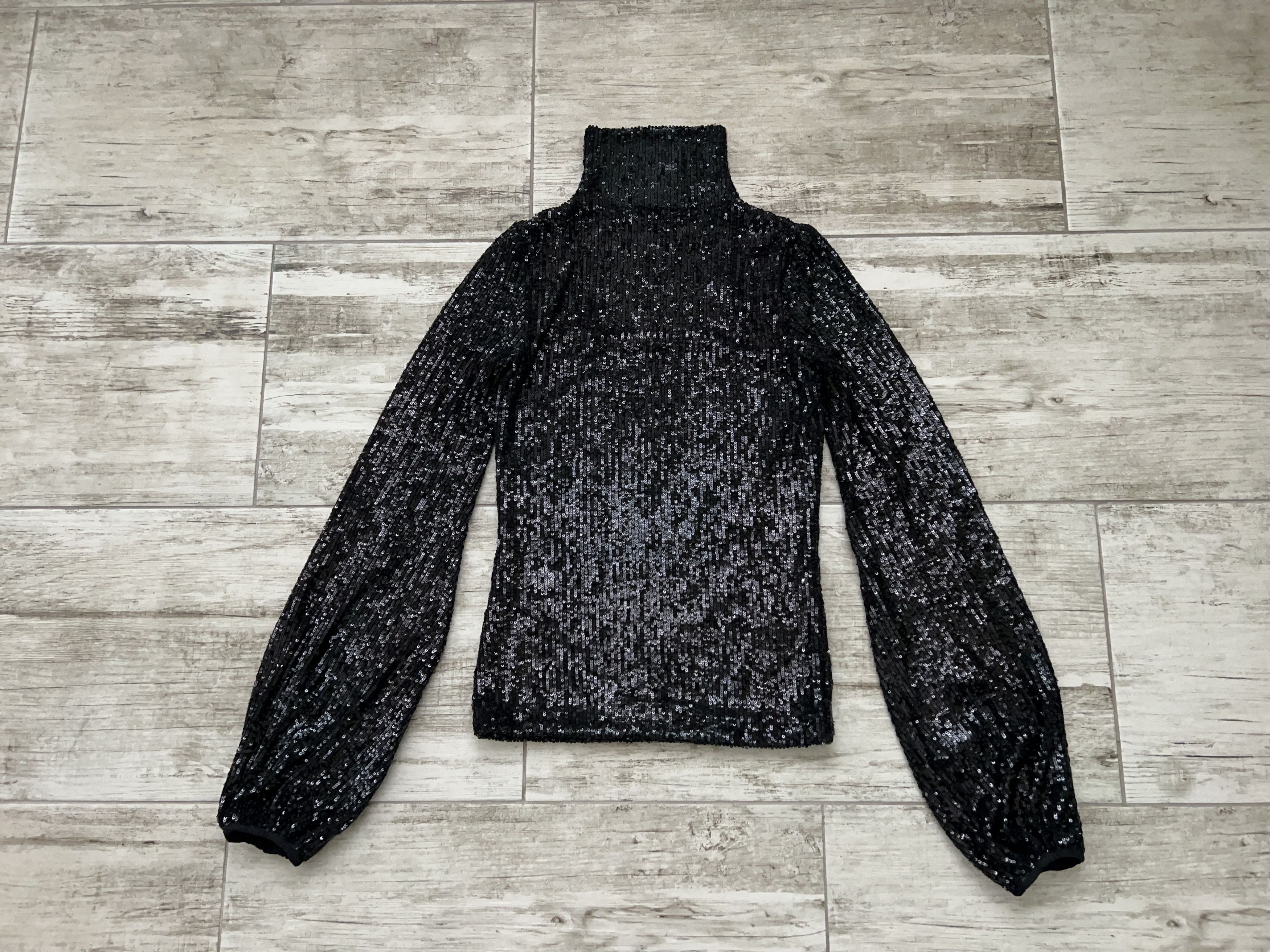 Redemption REDEMPTION Draped Sequins Top Shirt Blouse Baggy Sleeves Size S / US 4 / IT 40 - 1 Thumbnail
