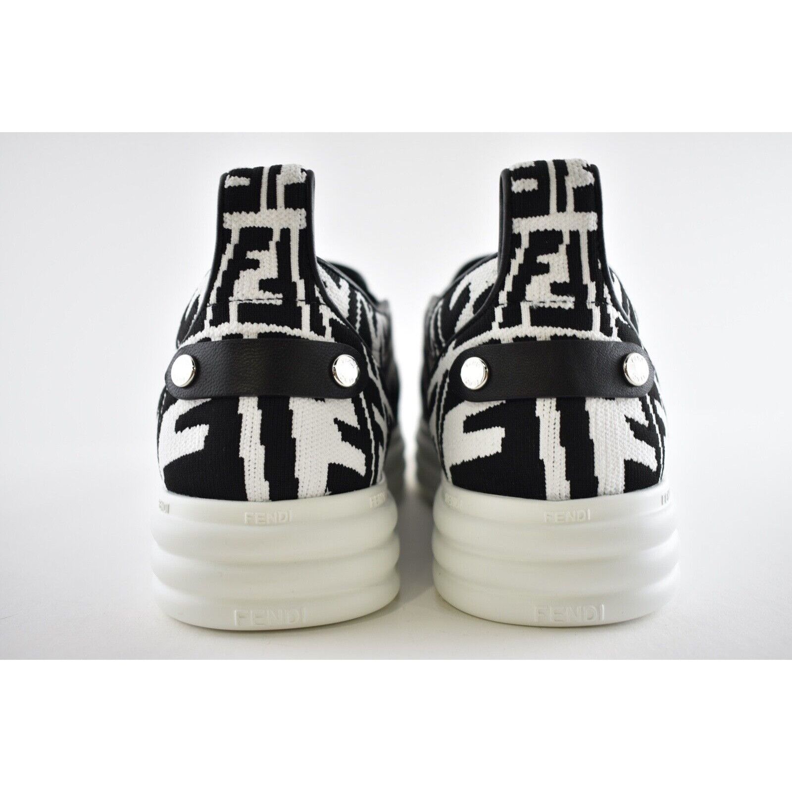 Fendi Fendi Vertigo Black Low Top Trainer Slip On Sneaker 37.5 Size US 7.5 / IT 37.5 - 11 Thumbnail