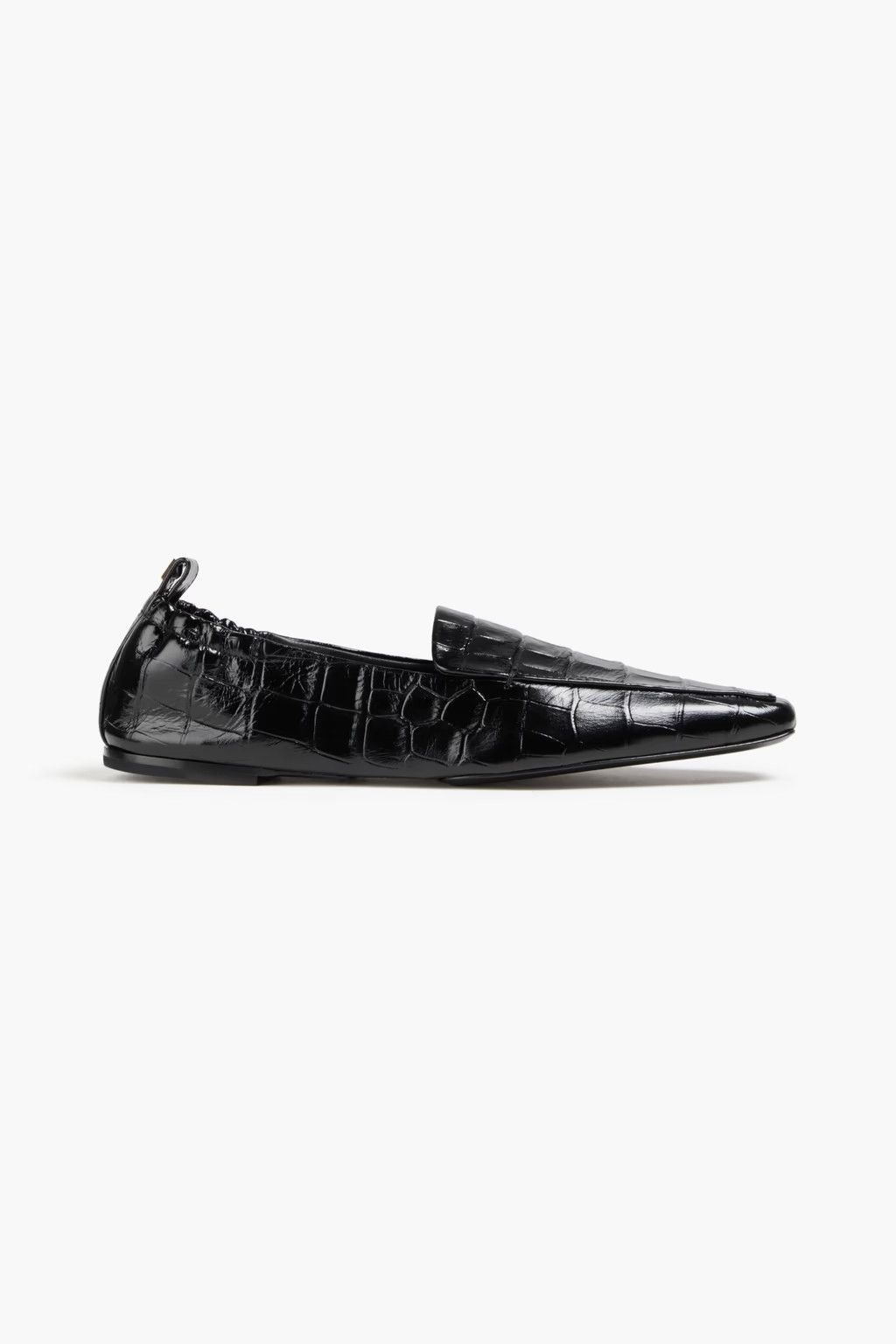 Toteme o1mle0525 The Travel Loafers Leather in Black Size US 7 / IT 37 - 1 Thumbnail
