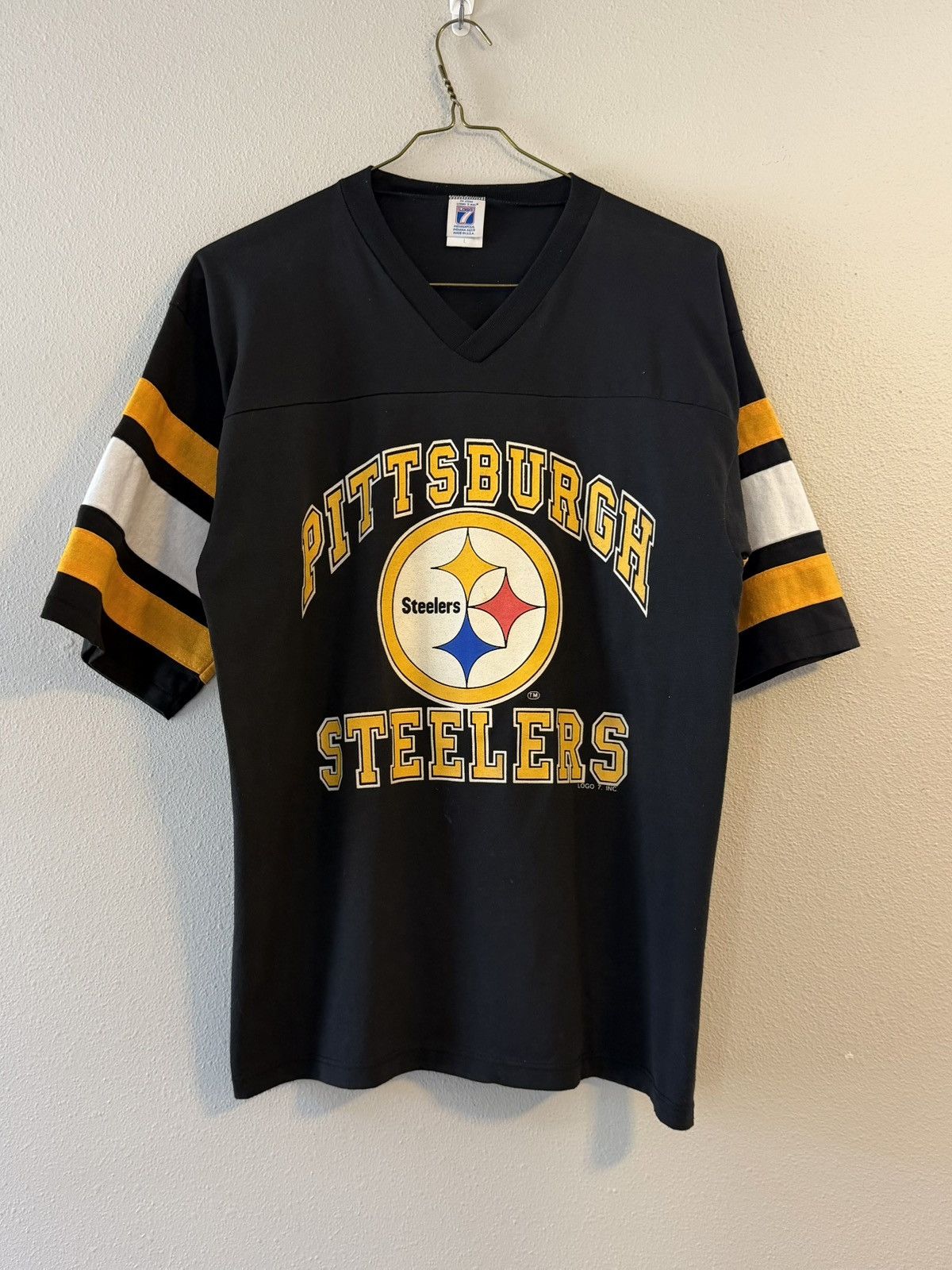 Logo 7 vtg 90s pittsburgh steelers jersey style t shirt large Size US L / EU 52-54 / 3 - 1 Thumbnail